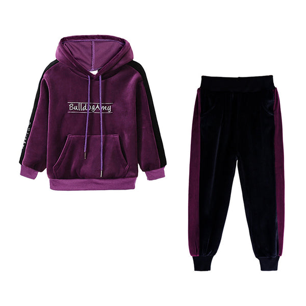 Conjunto Deportivo de Dos Piezas para Niñas con Manga Larga