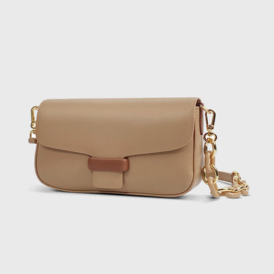 Bolso de Cuero Genuino con Cadena - Versátil y Elegante - Image 8