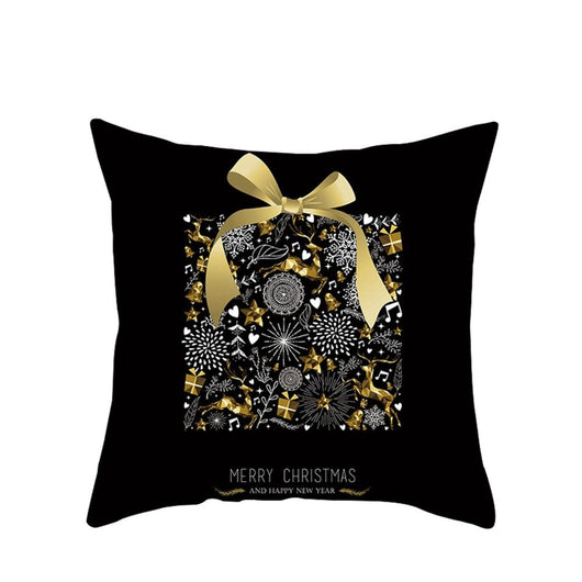 Funda de Almohada Navideña con Diseño de Ciervo y Patrón Geométrico - Image 15