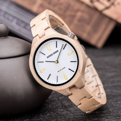 Reloj de Cuarzo Luminoso con Madera Natural - Image 23