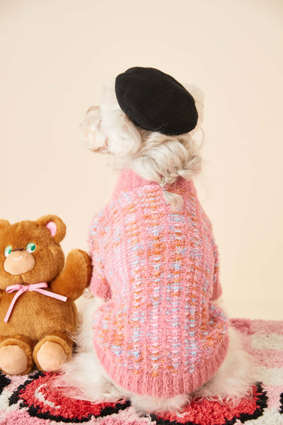 Cardigan Tejido para Perras Otoño e Invierno - Suéter Colorido - Image 21