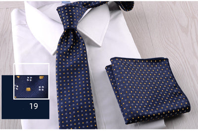 Combo Corbata y Pañuelo de Bolsillo para Hombre Profesional - Image 20
