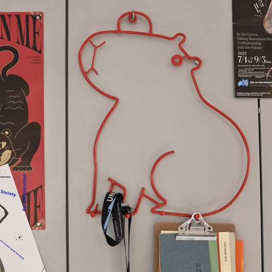 Perchero Decorativo Metálico Capabala Rojo - Gancho Minimalista Dopamina