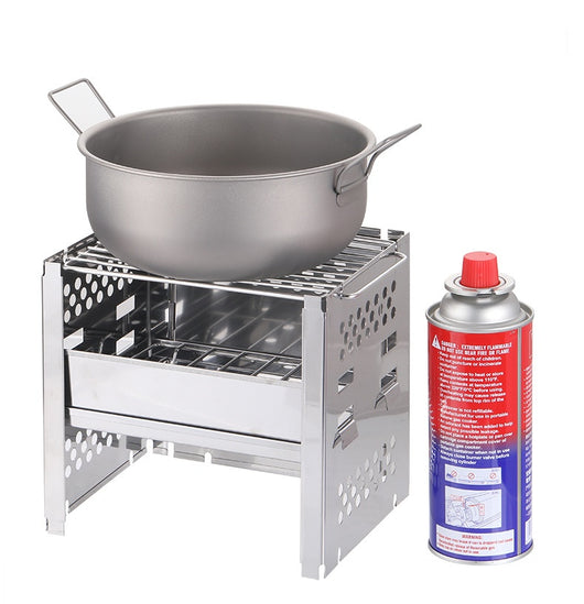 Asador Portátil Dual 2 en 1 de Acero Inoxidable con Parrilla Desmontable - Image 14