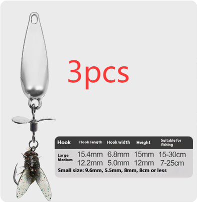 Anzuelo Giratorio con Hélice para Pesca de Mosca - Image 12