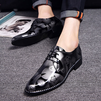 Zapatos de Cuero Brillante para Hombre - Elegancia Formal y Bodas - Image 10