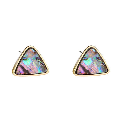 Aretes Triangulares de Concha Abalone Natural - Image 5