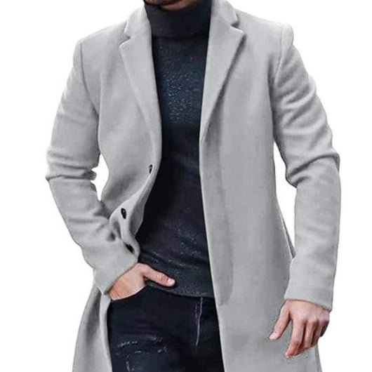 Abrigo Tweed Hombre Largo Acolchado Premium - Image 5