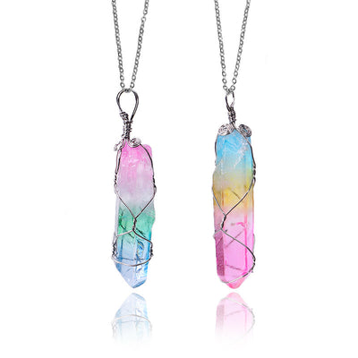 Cristal Hexagonal Natural de Siete Colores Enrollado - Image 5