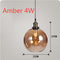 Amber 4W Sphere 20 cm