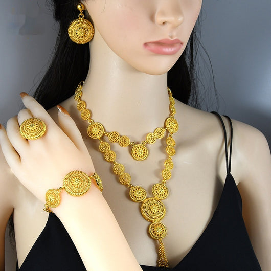 Conjunto de Joyas para Boda: Collar, Pulsera, Anillo y Aretes - Image 15
