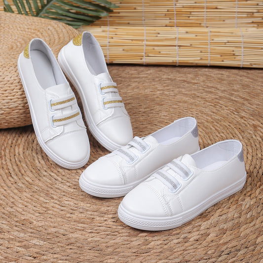 Zapatos Blancos Casuales Slip-On Cómodos y Versátiles - Image 2