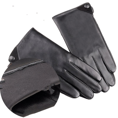 Guantes de Cuero para Hombre Invierno con Pantalla Táctil Piel de Oveja - Image 4
