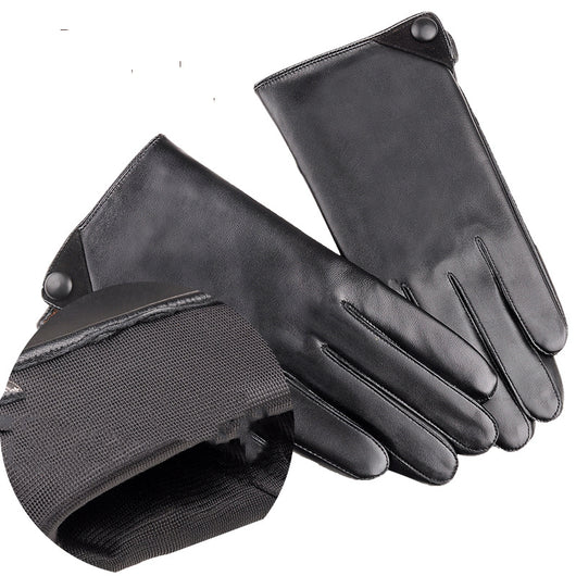 Guantes de Cuero para Hombre Invierno con Pantalla Táctil Piel de Oveja - Image 4