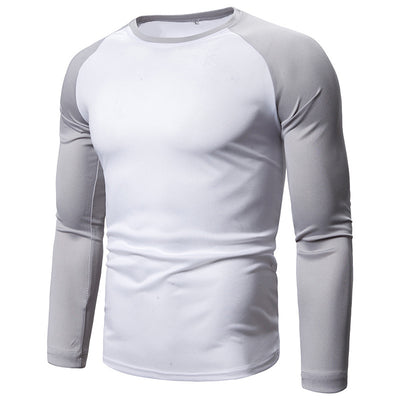 Playera de Manga Larga para Hombre con Bloques de Color y Costuras - Image 10