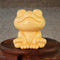 Ornamento de Rana Sonriente en Talla de Bambú Macizo