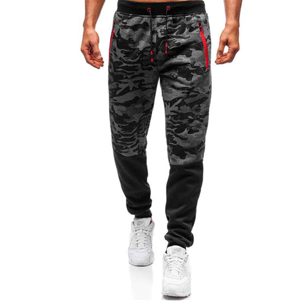 Pantalones Slim Fit Camuflado con Cordones para Hombre