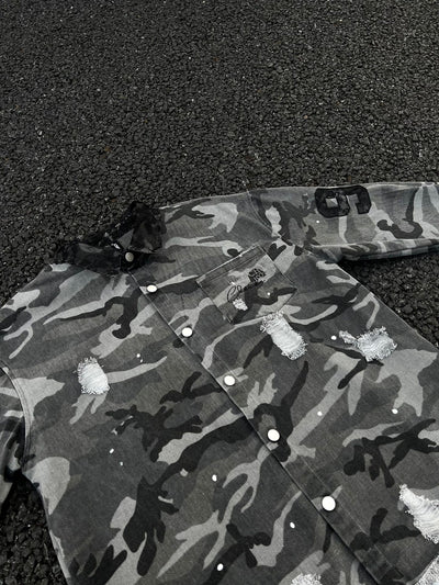 Camisa de Manga Larga Estilo Retro Americano con Diseño Camuflado Desgastado - Image 19