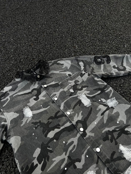 Camisa de Manga Larga Estilo Retro Americano con Diseño Camuflado Desgastado - Image 19