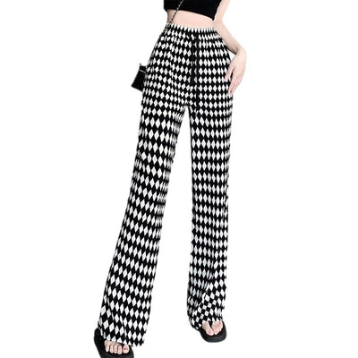 Pantalón Plisado Cintura Alta Efecto Adelgazante Pierna Ancha Tendencia - Image 4