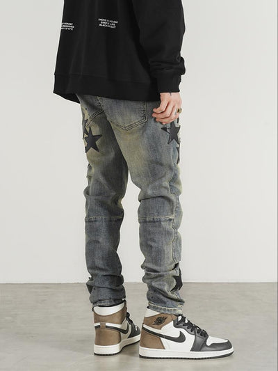 Jeans Slim Fit Estilo Industrial con Detalles de Estrella - Image 5