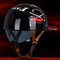 Casco Retro Motociclista con Diseño Impreso Creativo