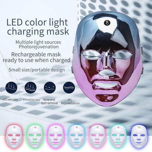 Mascarilla LED Facial Recargable - Tratamiento de Acné y Pecas con Luz de Colores - Image 6