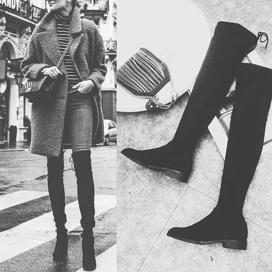 Botas Elásticas de Tacón Alto para Otoño - Image 14
