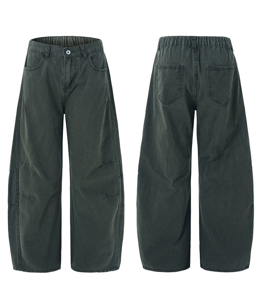 Culotes Retro Americanos Holgados con Pliegues para Hombre - Image 20