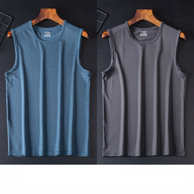 Camiseta Deportiva Holgada Transpirable de Talle Grande sin Mangas - Image 14