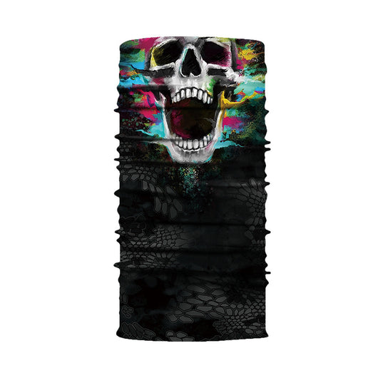 Braga Mágica sin Costuras con Estampado 3D Calavera para Ciclismo - Image 5