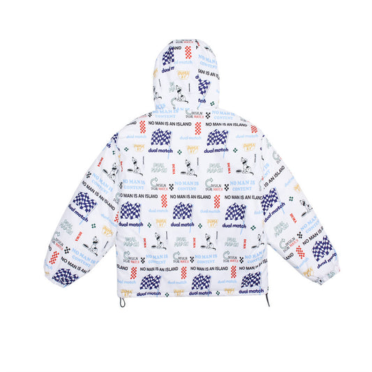 Chaqueta de Algodón Estampada con Letras de Dibujos Animados para Hombre - Image 2