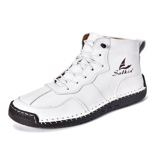 Botas Altas Retro de Cuero - Estilo Casual Urbano - Image 10