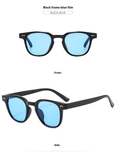 Brown square-frame sunglasses with brown lenses, suitable for sun protection and fashion wear. - Image 25