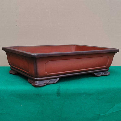 Maceta Bonsái Rectangular Estilo Antiguo con Bordes Angulares - Image 7
