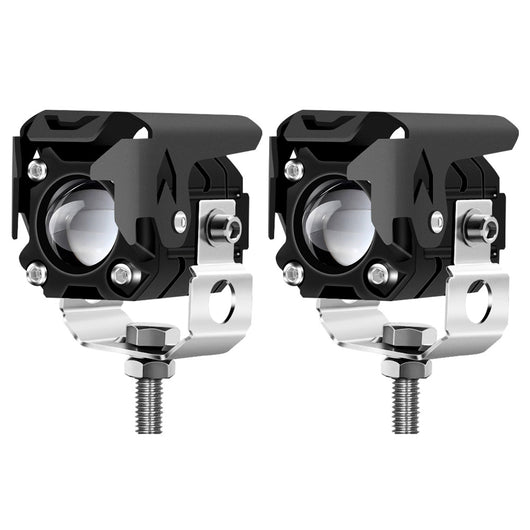 Faro Auxiliar LED Bicolor (Blanco y Ámbar) para Moto y Trabajo Pesado - Image 6