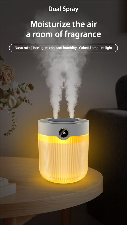 Humidificador Digital 2L con Pantalla LED y Doble Nebulización USB Silencioso - Image 10
