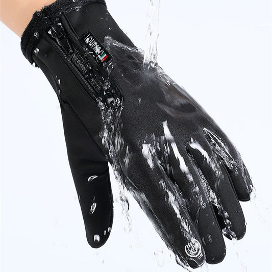 Guantes de Invierno Unisex con Dedos Abatibles, Táctiles e Impermeables para Ciclismo, Pesca y Esquí - Image 2
