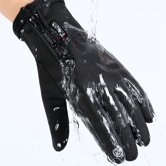 Guantes de Invierno Unisex con Dedos Abatibles, Táctiles e Impermeables para Ciclismo, Pesca y Esquí - Image 2