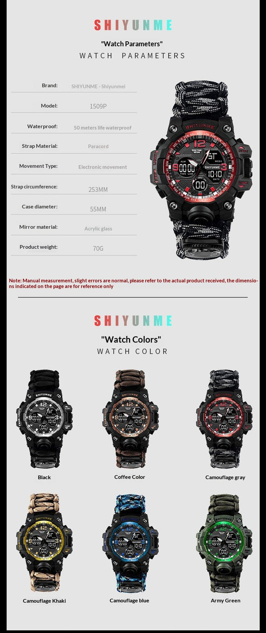 Reloj Deportivo Multifunción con Silbato de Emergencia - Image 10