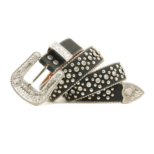 Cinturón de Hombre con Remaches y Strass - Estilo Personalidad - Image 3