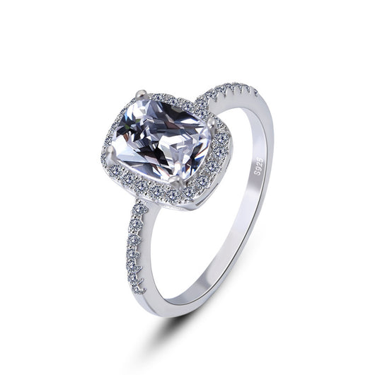Anillo de Diamante Simulado con Brillo Realista - Image 5
