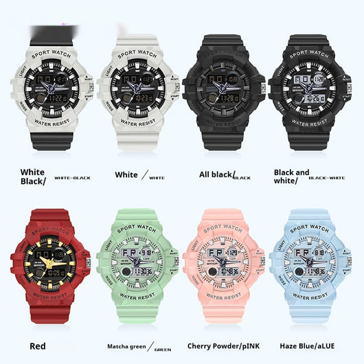 Reloj Deportivo Digital Dual Display Pantalla Grande Luminoso Resistente al Agua Unisex - Image 6