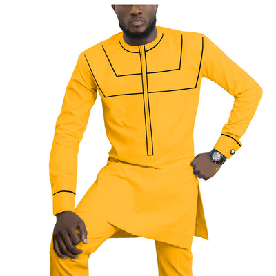 Traje Casual de Algodón Étnico Africano para Hombre - Image 14