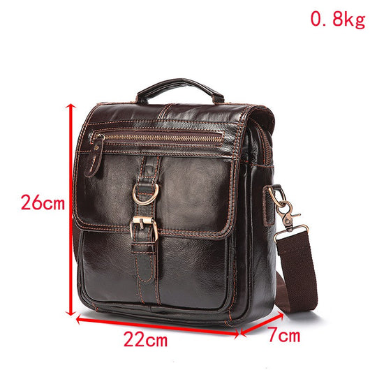 Bolso Crossbody de Cuero para Hombre - Versátil y Funcional - Image 6