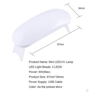 Lámpara UV LED Portátil para Uñas - Secador Fotopolimerizador Profesional - Image 7