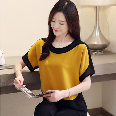 Blusa de Gasa Manga Corta para Mujer - Ideal para Verano - Image 7