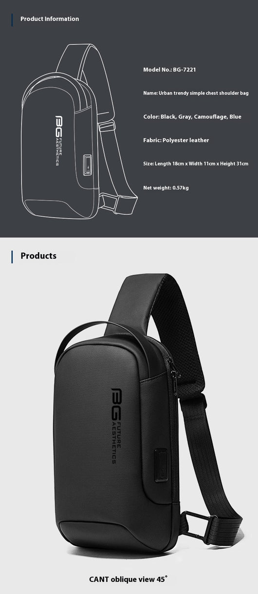 Bolsa Ejecutiva Casual con Puerto USB para Hombre - Image 20