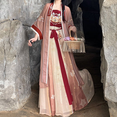 Traje Hanfu Tang Dynasty Hezi con Bordados Tradicionales Chinos - Image 8