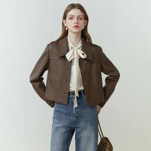 Chaqueta Retro de Cuero PU para Mujer - Image 4